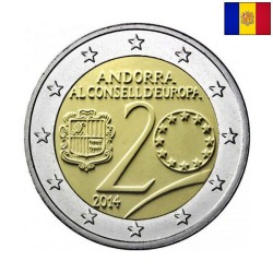 Andorra 2 Euro 2014 "Entry the Council" BU (Coin Card)