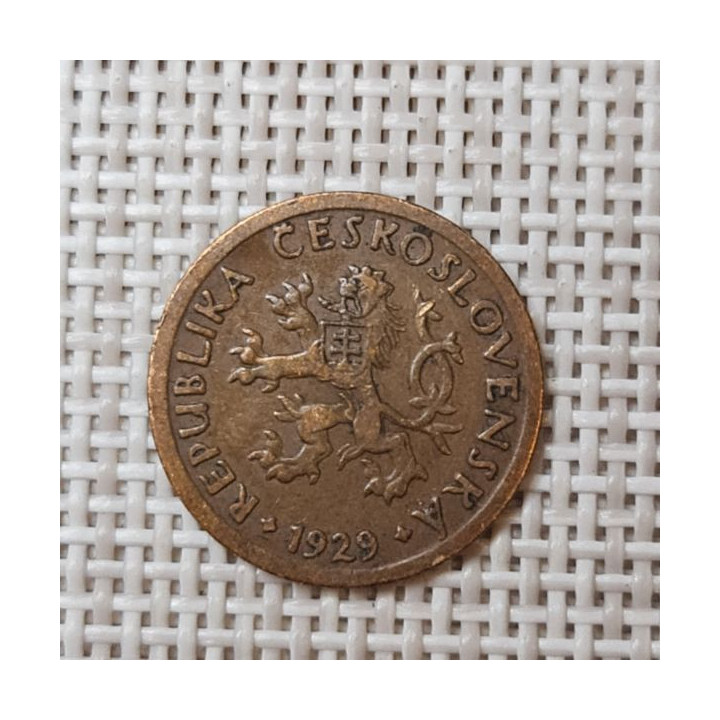 Czechoslovakia 10 Hellers 1929 KM-3 VF