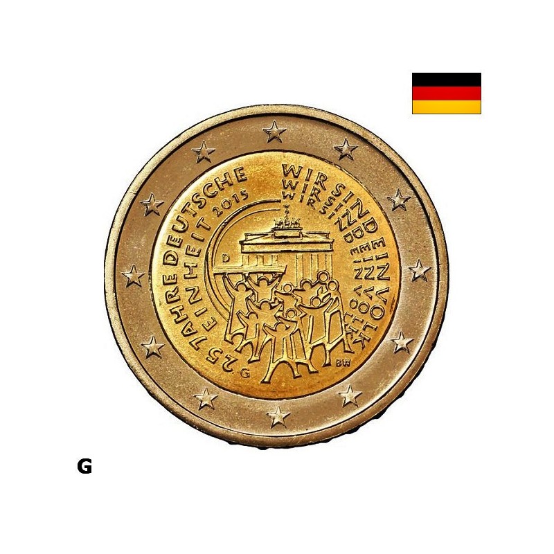 Germany 2 Euro 2015 G "German Unification" UNC