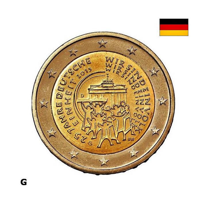 Germany 2 Euro 2015 G "German Unification" UNC