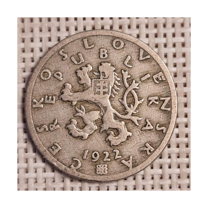 Czechoslovakia 50 Hellers 1922 KM-2 VF