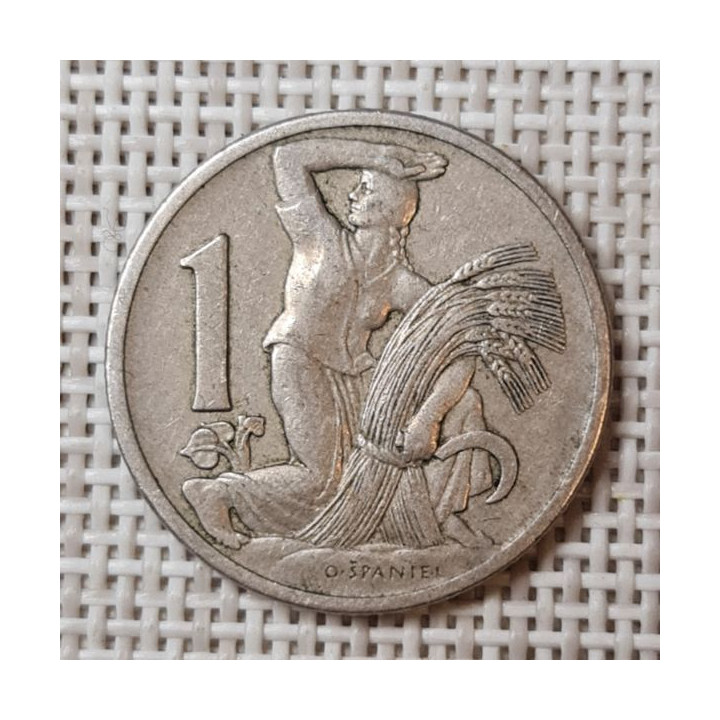 Czechoslovakia 1 Koruna 1923 KM-4 VF