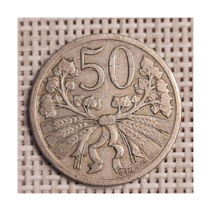 Czechoslovakia 1 Koruna 1924 KM-4 VF