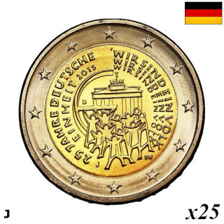 Germany 2 Euro 2015 J "German Unification" Roll