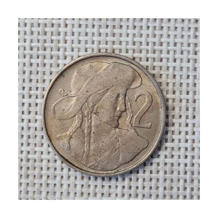 Czechoslovakia 2 Koruny 1947 KM-23 VF