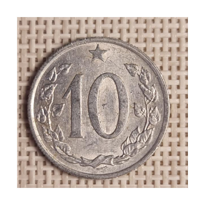 Czechoslovakia 10 Hellers 1965 KM-49.1 VF