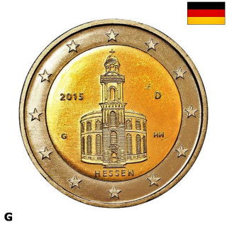 Germany 2 Euro 2015 G "Hessen" UNC