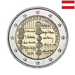 Austria 2 Euro 2005 "Austrian State Treaty" UNC
