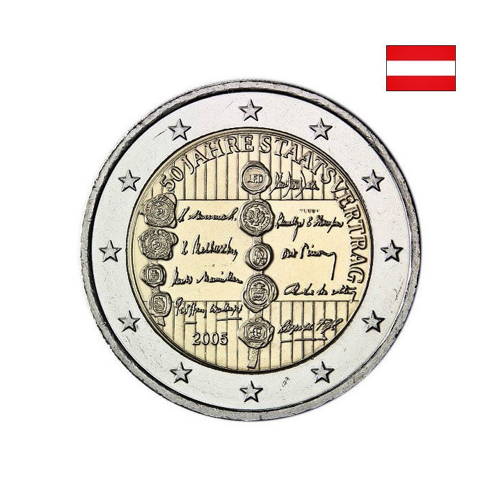 Austria 2 Euro 2005 "Austrian State Treaty" UNC