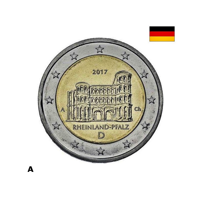 Germany 2 Euro 2017 A "Rhineland-Palatinate" UNC
