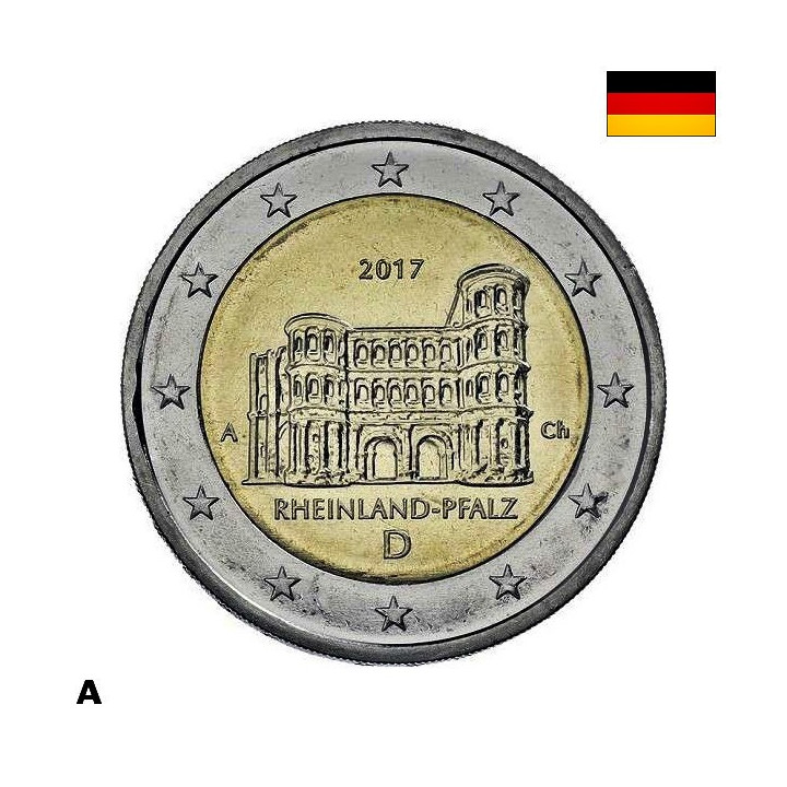 Germany 2 Euro 2017 A "Rhineland-Palatinate" UNC