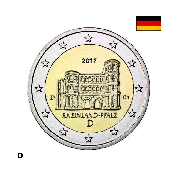 Germany 2 Euro 2017 D "Rhineland-Palatinate" UNC