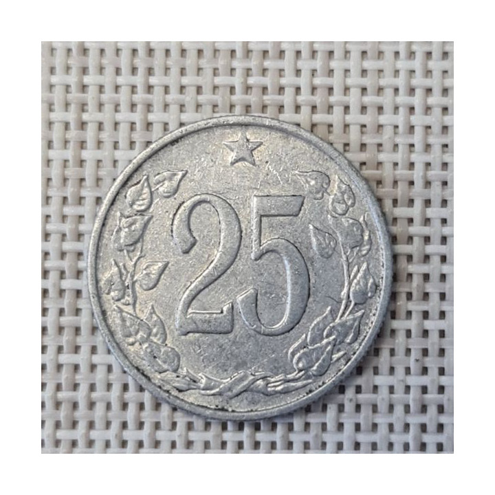 Czechoslovakia 25 Hellers 1962 KM-54 VF
