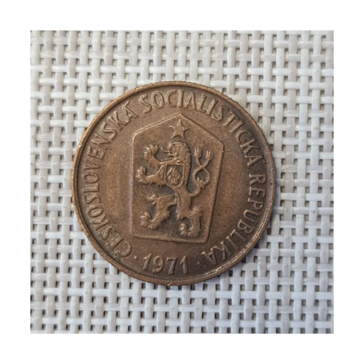 Czechoslovakia 50 Hellers 1971 KM-55.1 VF