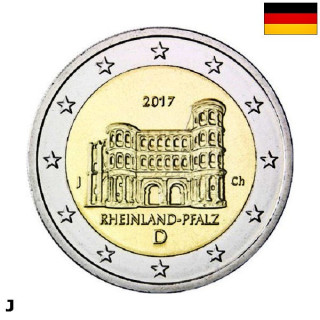 Germany 2 Euro 2017 J "Rhineland-Palatinate" UNC
