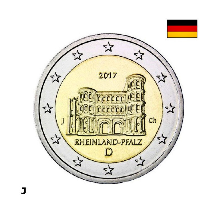 Germany 2 Euro 2017 J "Rhineland-Palatinate" UNC