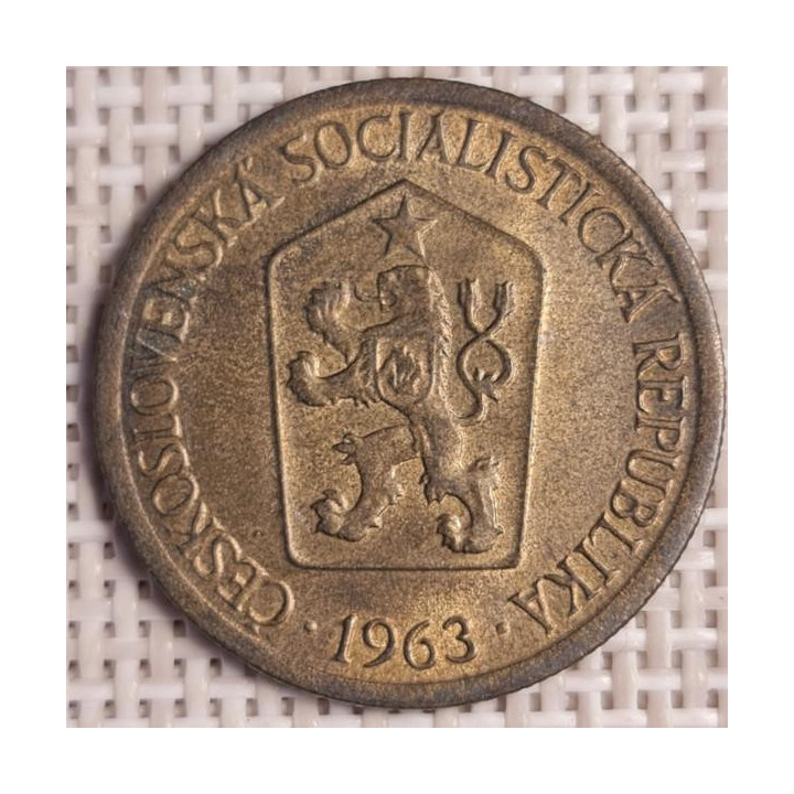 Czechoslovakia 1 Koruna 1963 KM-50 VF