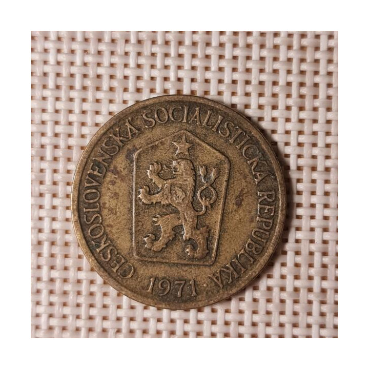 Czechoslovakia 1 Koruna 1971 KM-50 VF