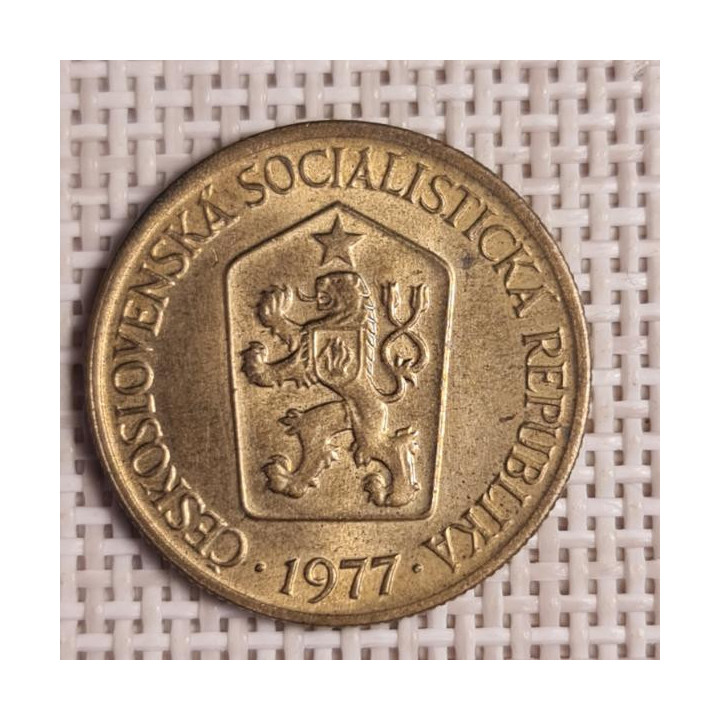 Czechoslovakia 1 Koruna 1977 KM-50 VF