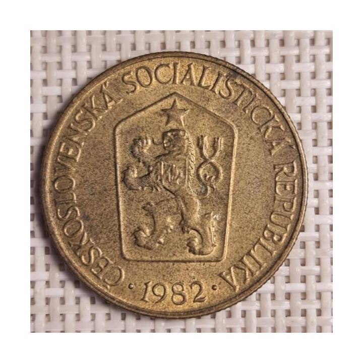 Czechoslovakia 1 Koruna 1982 KM-50 VF