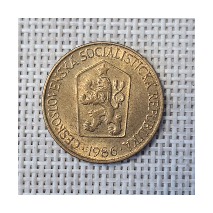 Czechoslovakia 1 Koruna 1986 KM-50 VF