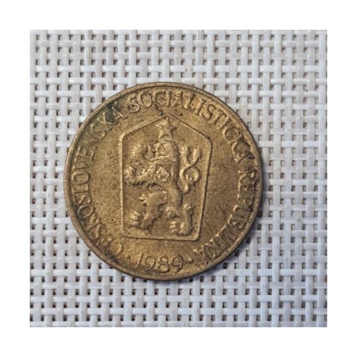 Czechoslovakia 1 Koruna 1989 KM-50 VF