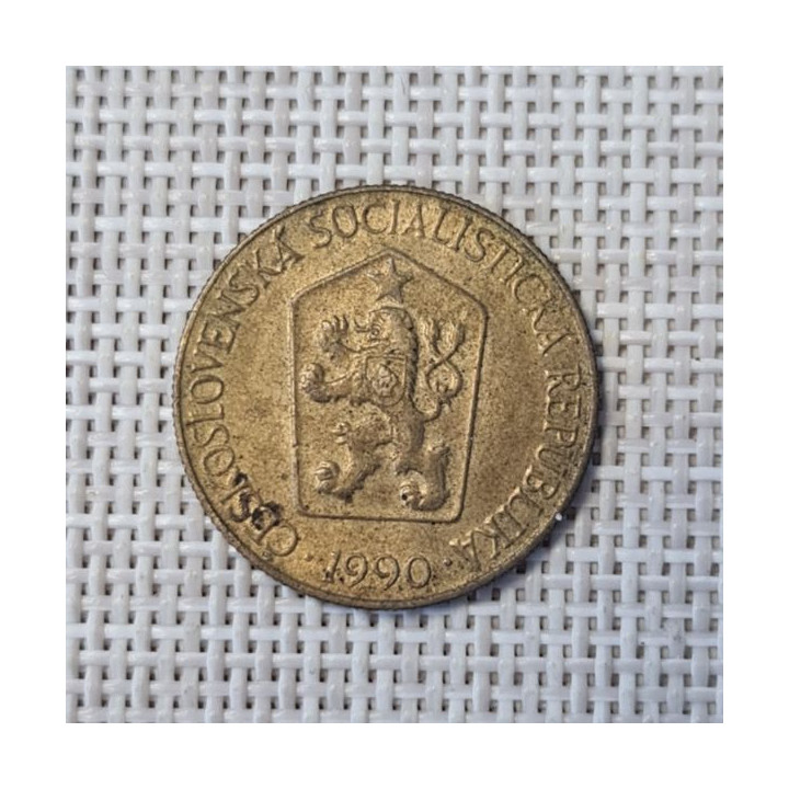 Czechoslovakia 1 Koruna 1990 KM-50 VF