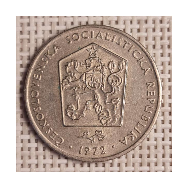 Czechoslovakia 2 Koruny 1972 KM-75 VF