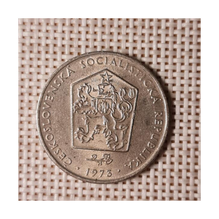 Czechoslovakia 2 Koruny 1973 KM-75 VF