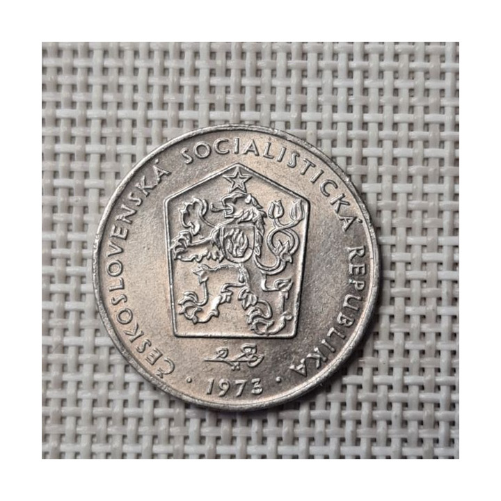 Czechoslovakia 2 Koruny 1973 KM-75 XF