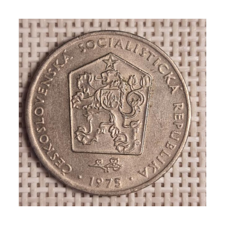 Czechoslovakia 2 Koruny 1975 KM-75 VF
