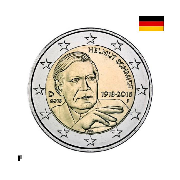 Germany 2 Euro 2018 F "Helmut Schmidt" UNC