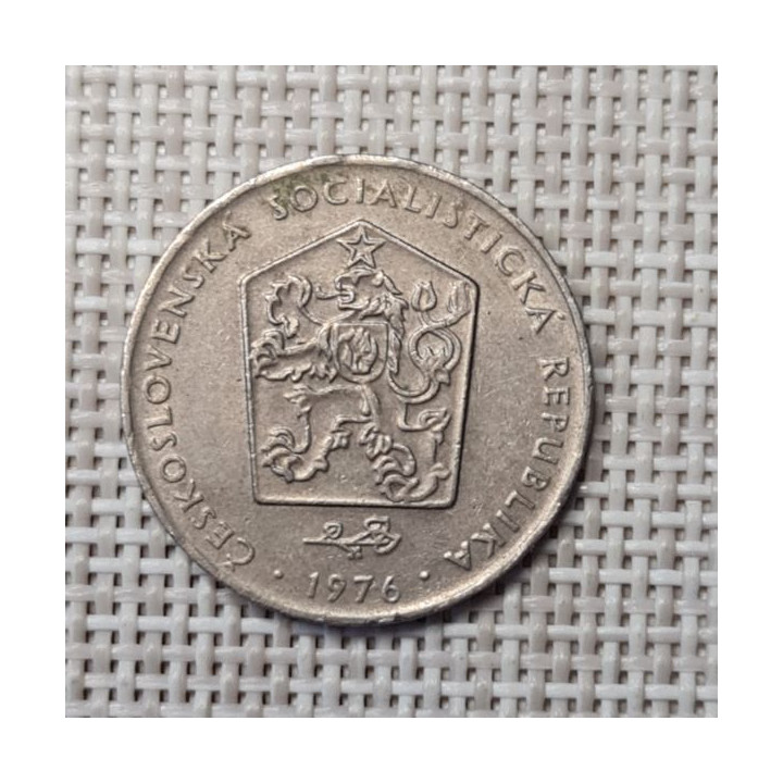 Czechoslovakia 2 Koruny 1976 KM-75 VF