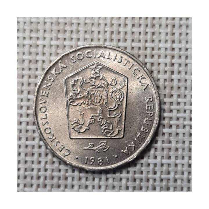 Czechoslovakia 2 Koruny 1981 KM-75 XF
