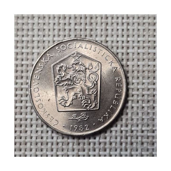Czechoslovakia 2 Koruny 1982 KM-75 XF