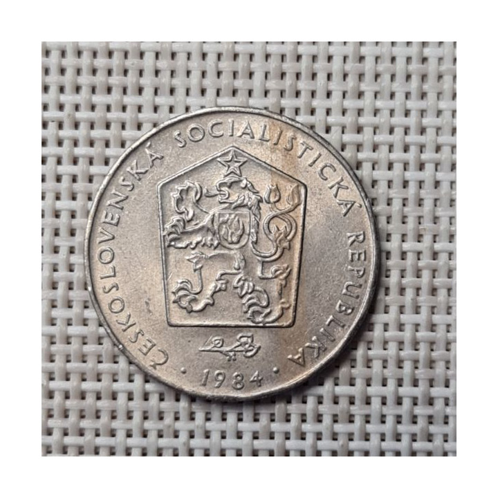 Czechoslovakia 2 Koruny 1984 KM-75 VF