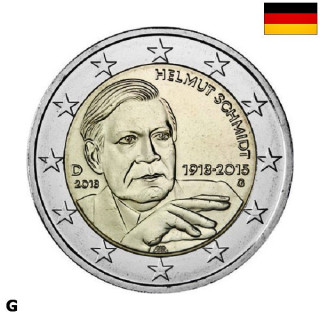 Germany 2 Euro 2018 G "Helmut Schmidt" UNC