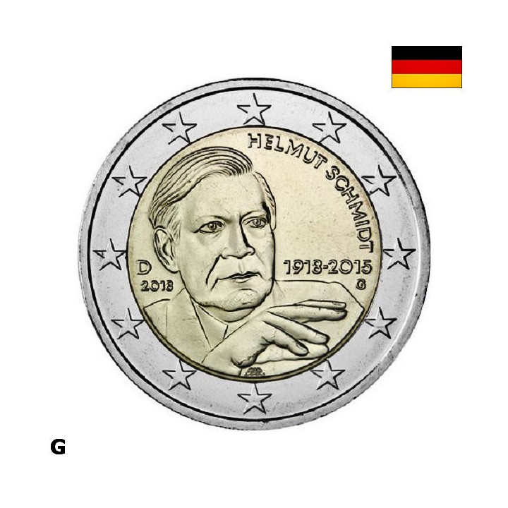 Germany 2 Euro 2018 G "Helmut Schmidt" UNC