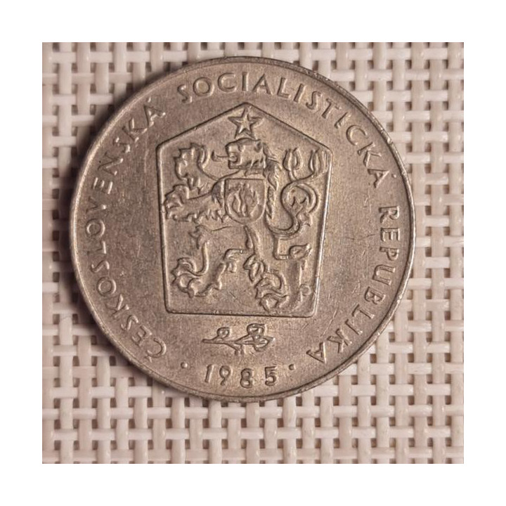Czechoslovakia 2 Koruny 1985 KM-75 VF