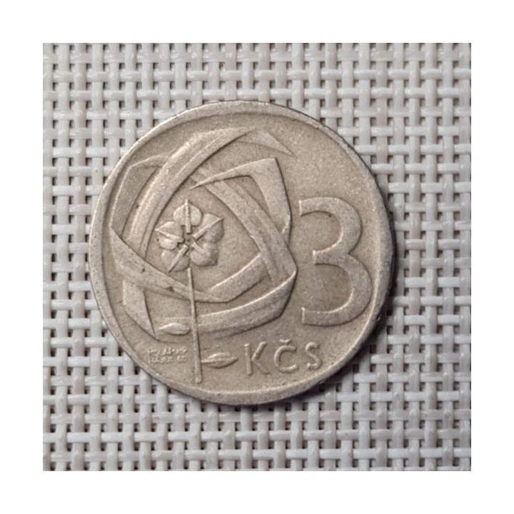 Czechoslovakia 3 Koruny 1965 KM-57 VF