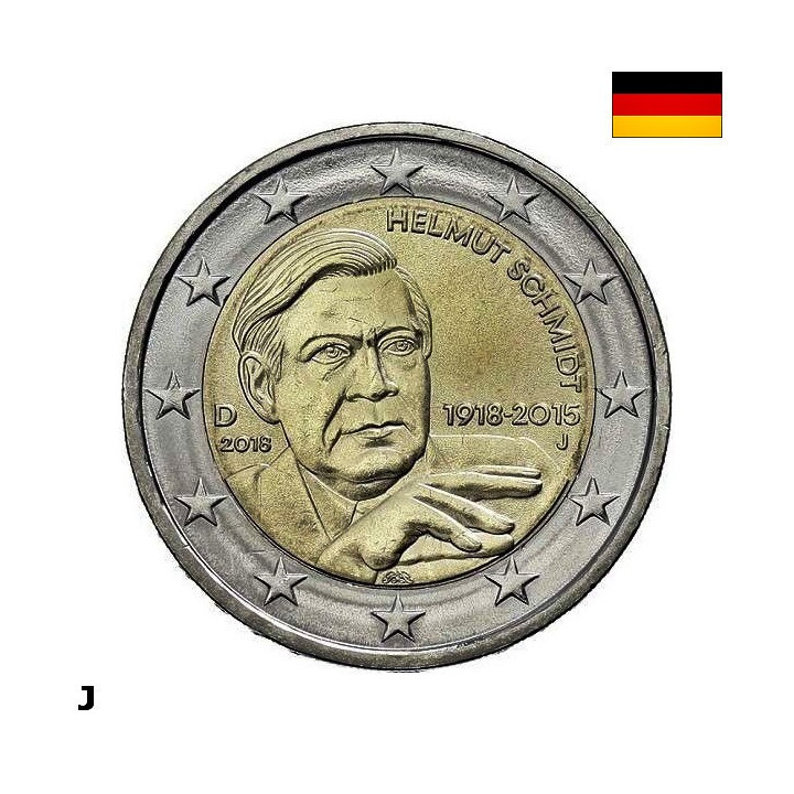 Germany 2 Euro 2018 J "Helmut Schmidt" UNC