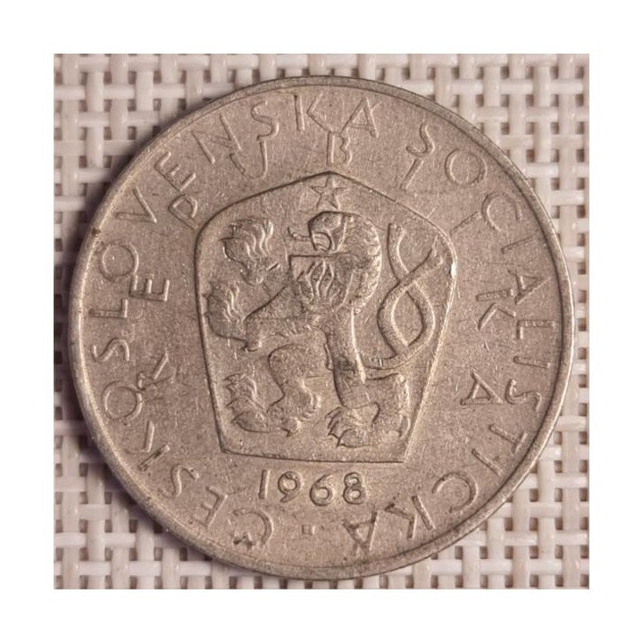Czechoslovakia 5 Korun 1968 KM-60 VF