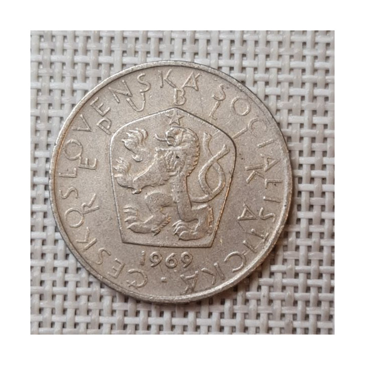 Czechoslovakia 5 Korun 1969 KM-60 VF