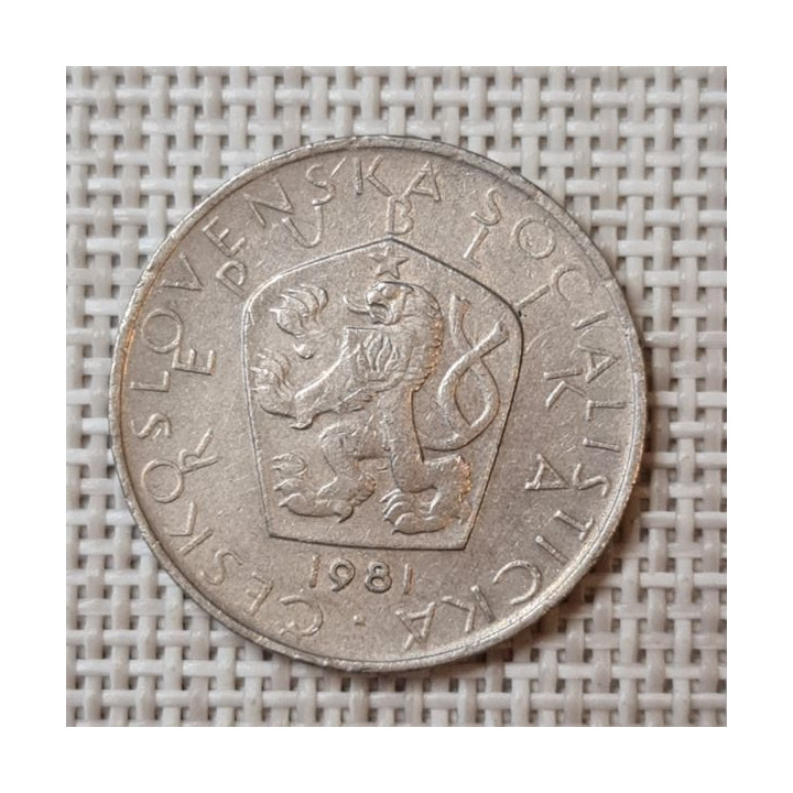 Czechoslovakia 5 Korun 1981 KM-60 VF