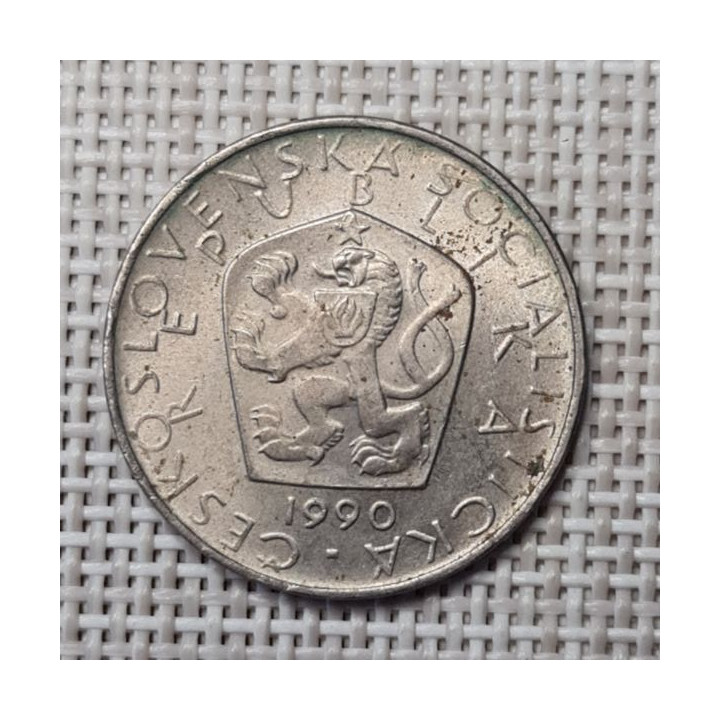 Czechoslovakia 5 Korun 1990 KM-60 XF