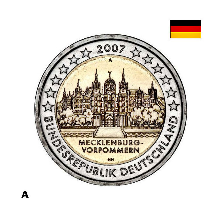 Germany 2 Euro 2007 A "Mecklenburg-Vorpommern" UNC