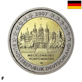 Germany 2 Euro 2007 F "Mecklenburg-Vorpommern" UNC