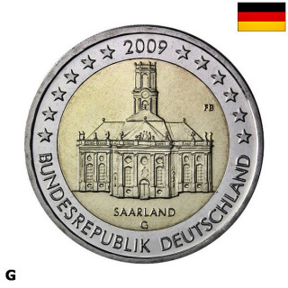 Germany 2 Euro 2009 G "Saarland" UNC