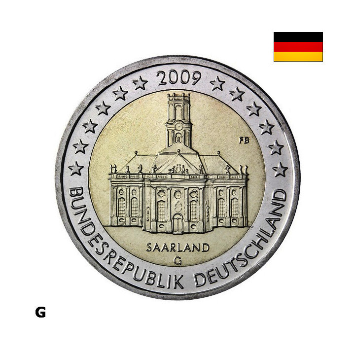 Germany 2 Euro 2009 G "Saarland" UNC