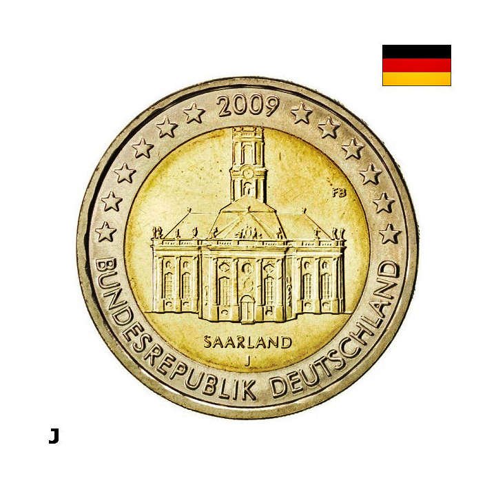 Germany 2 Euro 2009 J "Saarland" UNC